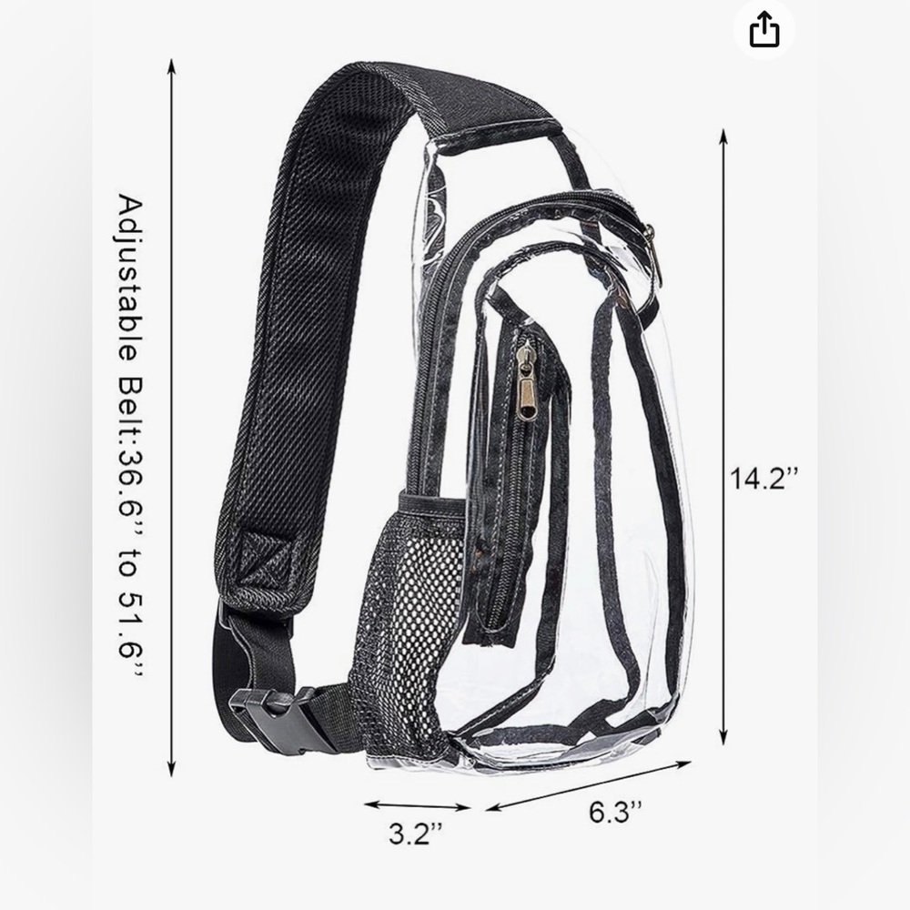 Clear Sling Backpack - Picture 9 of 9